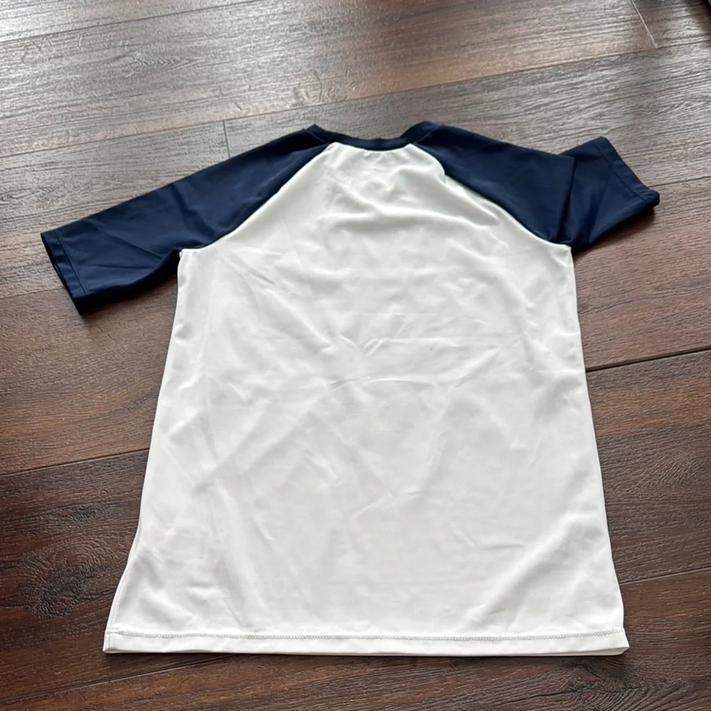 GAP Kids Navy and White Raglan Tee